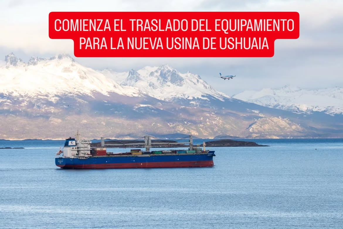COMIENZA EL TRASLADO DEL EQUIPAMIENTO PARA LA NUEVA USINA DE USHUAIA