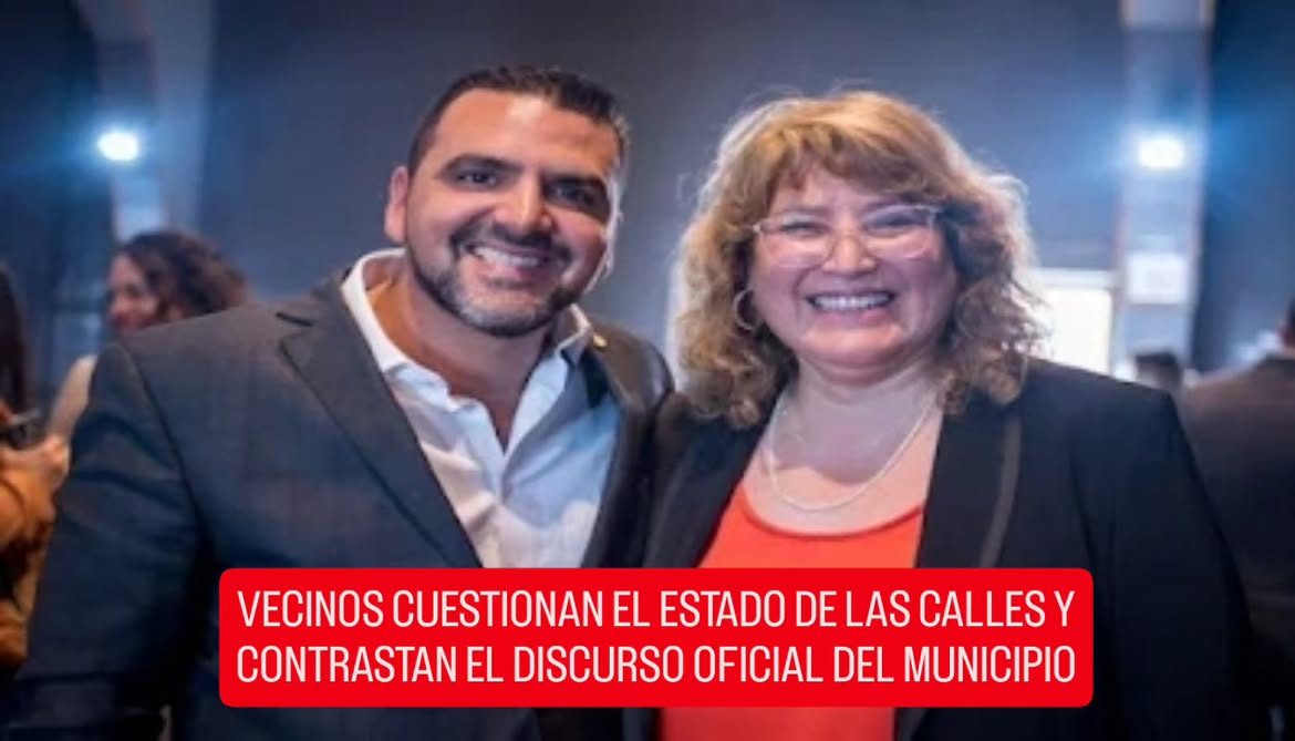 VECINOS CUESTIONAN EL ESTADO DE LAS CALLES Y CONTRASTAN EL DISCURSO OFICIAL DEL MUNICIPIO