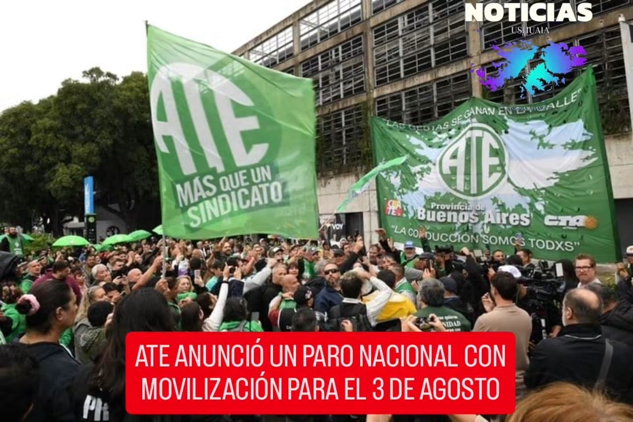 ATE ANUNCIÓ UN PARO NACIONAL CON MOVILIZACIÓN PARA EL 3 DE AGOSTO