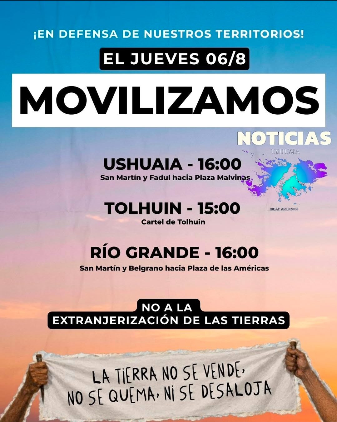 Convocan a una movilización provincial en defensa del territorio y contra la extranjerización de tierras