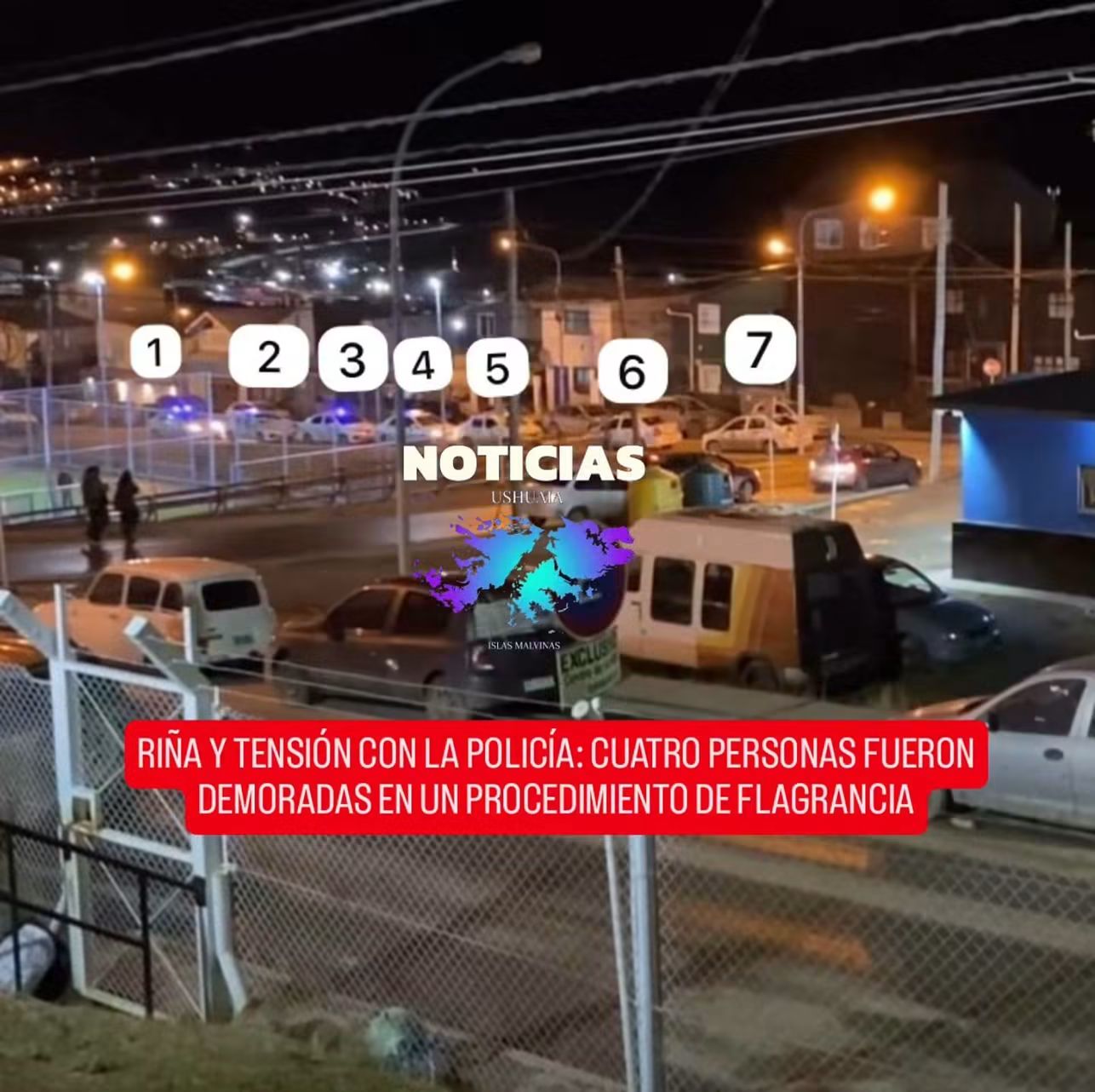 RIÑA Y TENSIÓN CON LA POLICÍA: CUATRO PERSONAS FUERON DEMORADAS EN UN PROCEDIMIENTO DE FLAGRANCIA