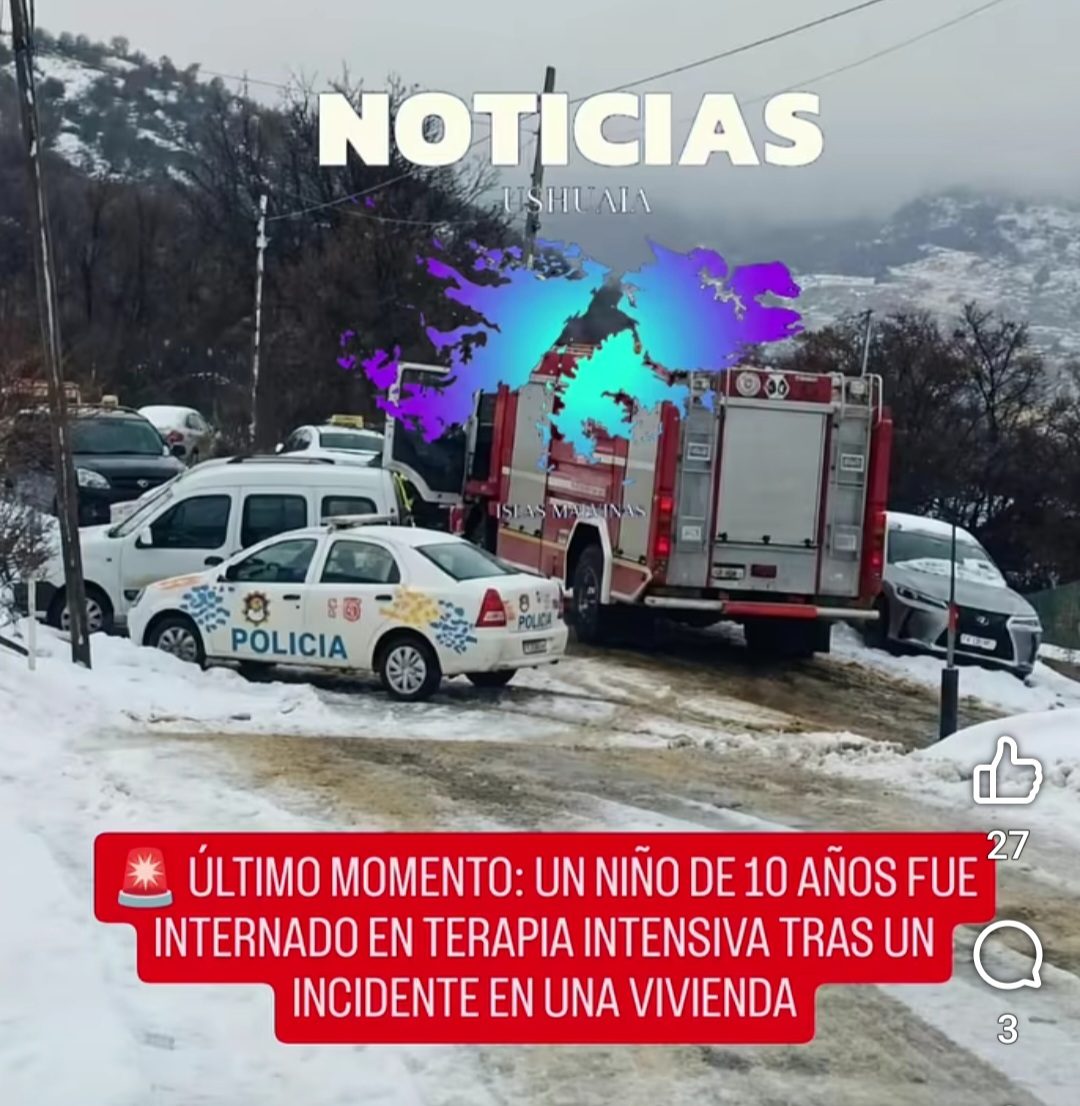  ÚLTIMO MOMENTO: UN NIÑO DE 10 AÑOS FUE INTERNADO EN TERAPIA INTENSIVA TRAS UN INCIDENTE EN UNA VIVIENDA