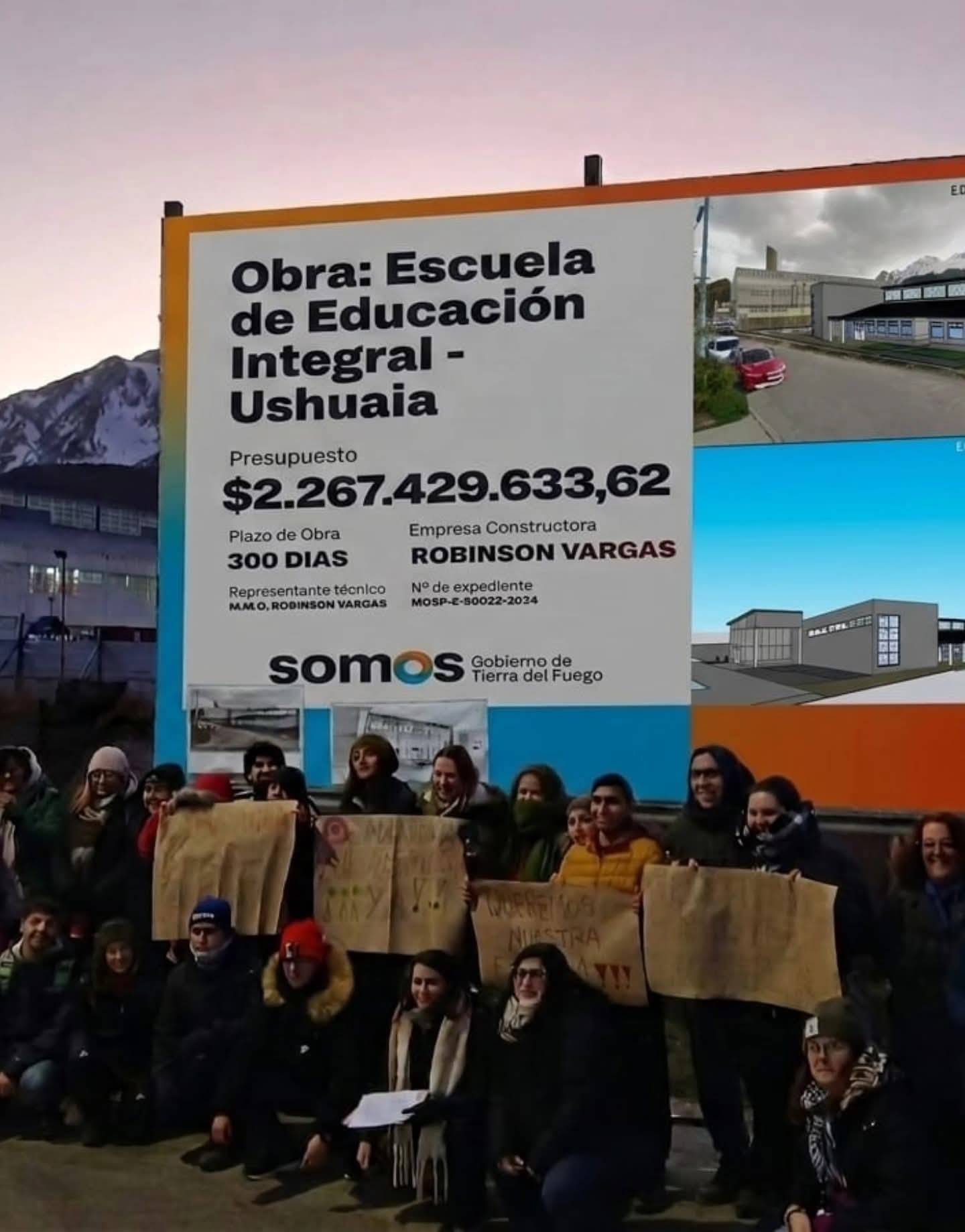 "Inauguración simbólica" de una obra fantasma: la comunidad de la EdEI "Fuegos de Cambio" exige el edificio propio