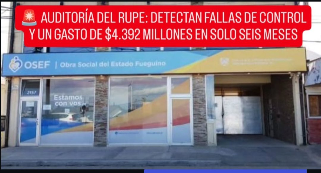 AUDITORÍA DEL RUPE: DETECTAN FALLAS DE CONTROL Y UN GASTO DE $4.392 MILLONES