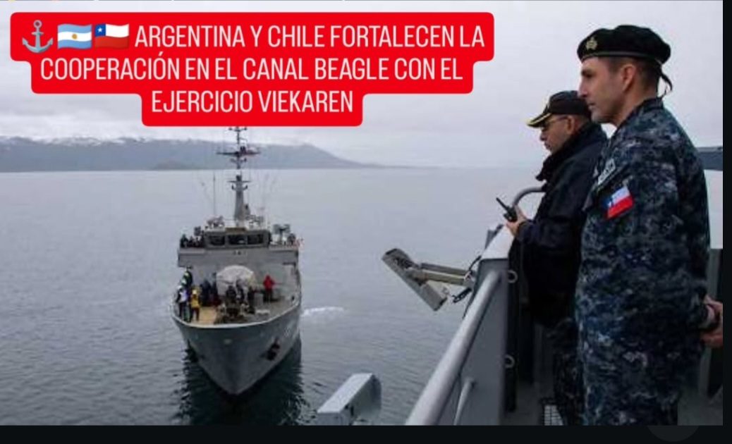 ARGENTINA Y CHILE FORTALECEN LA COOPERACIÓN EN EL CANAL BEAGLE CON EL EJERCICIO VIEKAREN