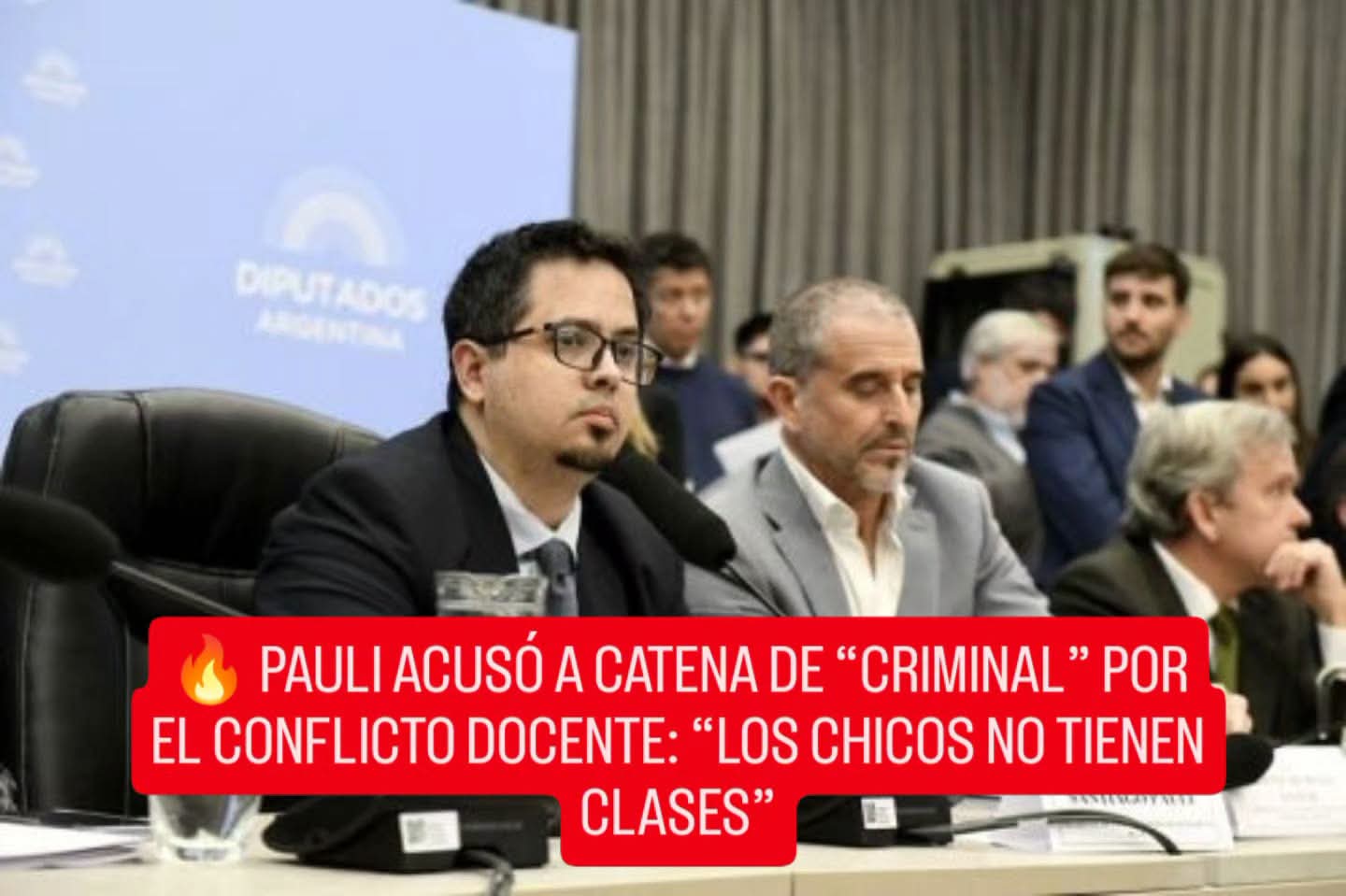  PAULI ACUSÓ A CATENA DE “CRIMINAL” POR EL CONFLICTO DOCENTE: “LOS CHICOS NO TIENEN CLASES”