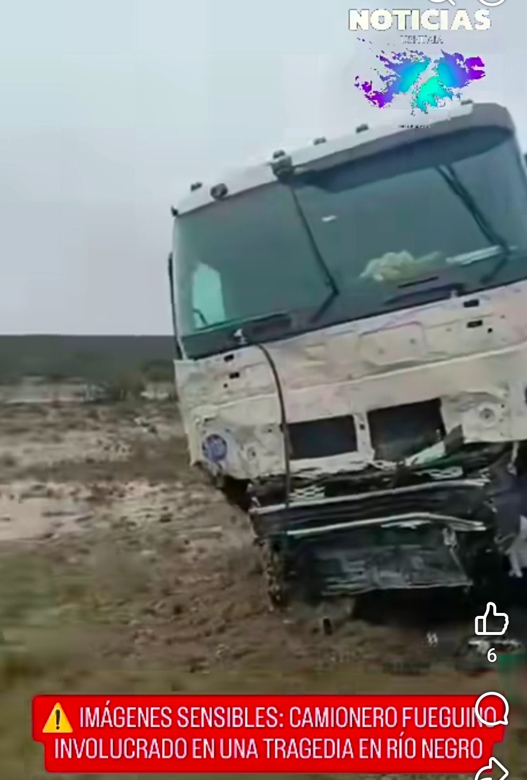 CAMIONERO FUEGUINO INVOLUCRADO EN UNA TRAGEDIA EN RÍO NEGRO