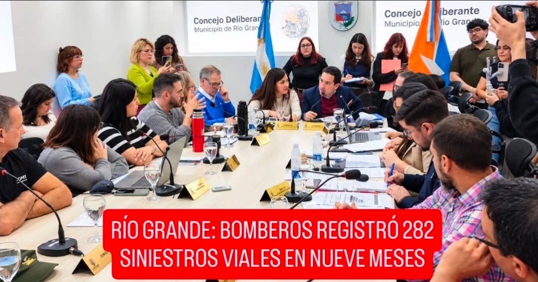 RÍO GRANDE: BOMBEROS REGISTRÓ 282 SINIESTROS VIALES EN NUEVE MESES
