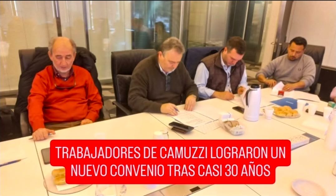 TRABAJADORES DE CAMUZZI LOGRARON UN NUEVO CONVENIO TRAS CASI 30 AÑOS