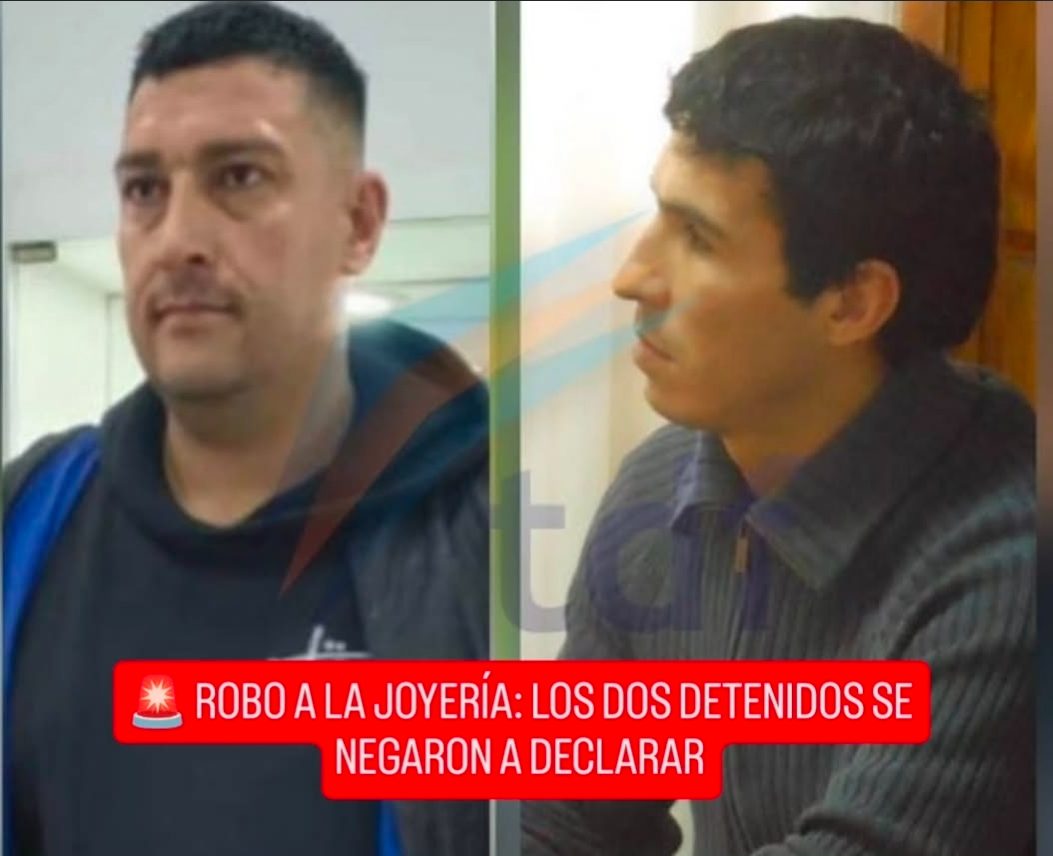 🚨 ROBO A LA JOYERÍA: LOS DOS SOSPECHOSOS SE NEGARON A DECLARAR