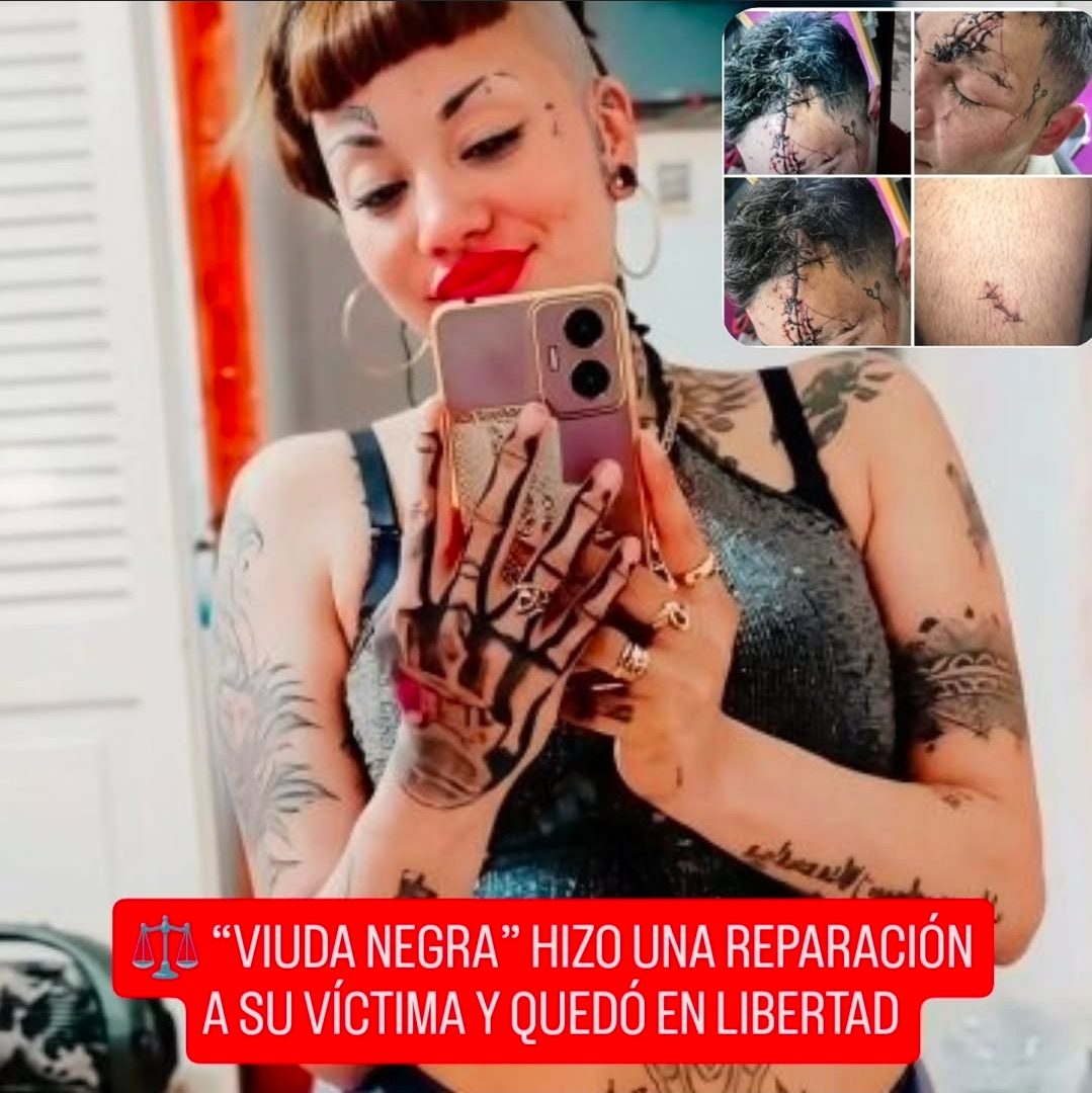 ⚖️ “VIUDA NEGRA” HIZO UNA REPARACIÓN A SU VÍCTIMA Y QUEDÓ EN LIBERTAD