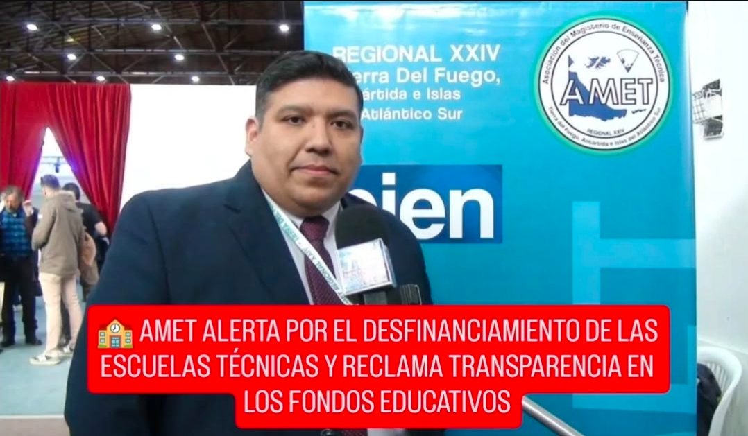 AMET ALERTA POR EL DESFINANCIAMIENTO DE LAS ESCUELAS TÉCNICAS Y RECLAMA TRANSPARENCIA EN LOS FONDOS EDUCATIVOS