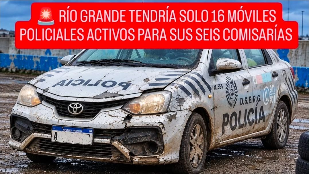  RÍO GRANDE TENDRÍA SOLO 16 MÓVILES POLICIALES ACTIVOS PARA SUS SEIS COMISARÍAS